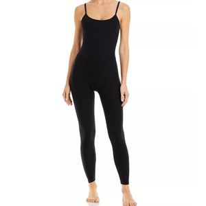 Beyond Yoga Spacedye Uplevel Midi Jumpsuit Size Medium in Darkest Night